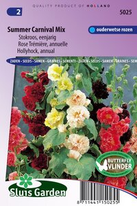 Alcea Rosea stokroos zaden Summer Mix bestellen