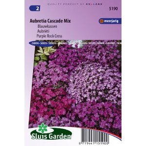 Aubrieta x Cultorum zaden Cascade mix Blauwkussen