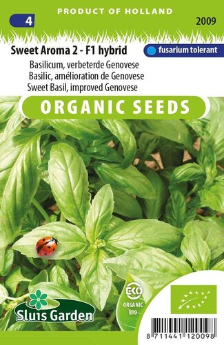 Basilicum zaden Sweet Aroma 2 F1 BIO