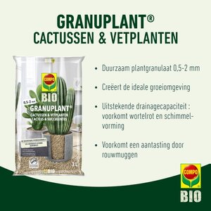 Compo bio granuplant cactus & vetplanten 3 liter - afbeelding 2