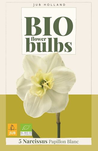 Bio narcis papillon blanc 5bollen - afbeelding 1