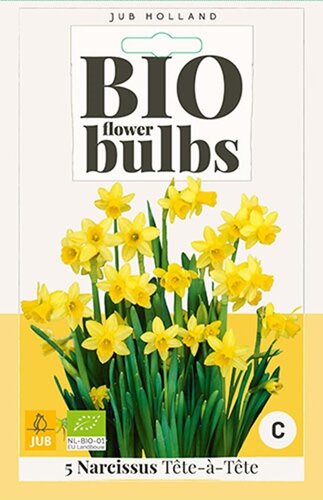 Bio narcis Tete-a-Tete 5 bollen - afbeelding 1