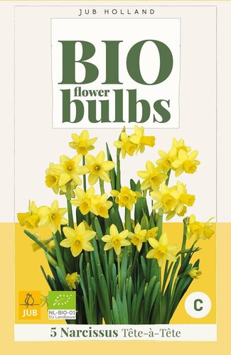 Bio narcis tete-a-tete 5 bollen - afbeelding 1