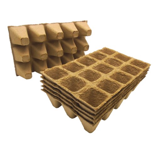 Biopottrays 4 cm set 6 trays - afbeelding 1