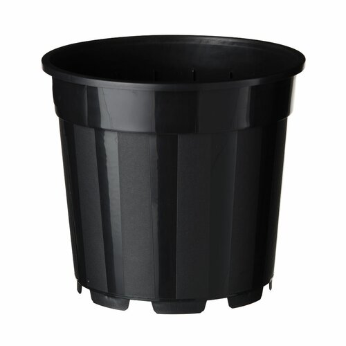 Nature container met afwatering zwart 10 liter