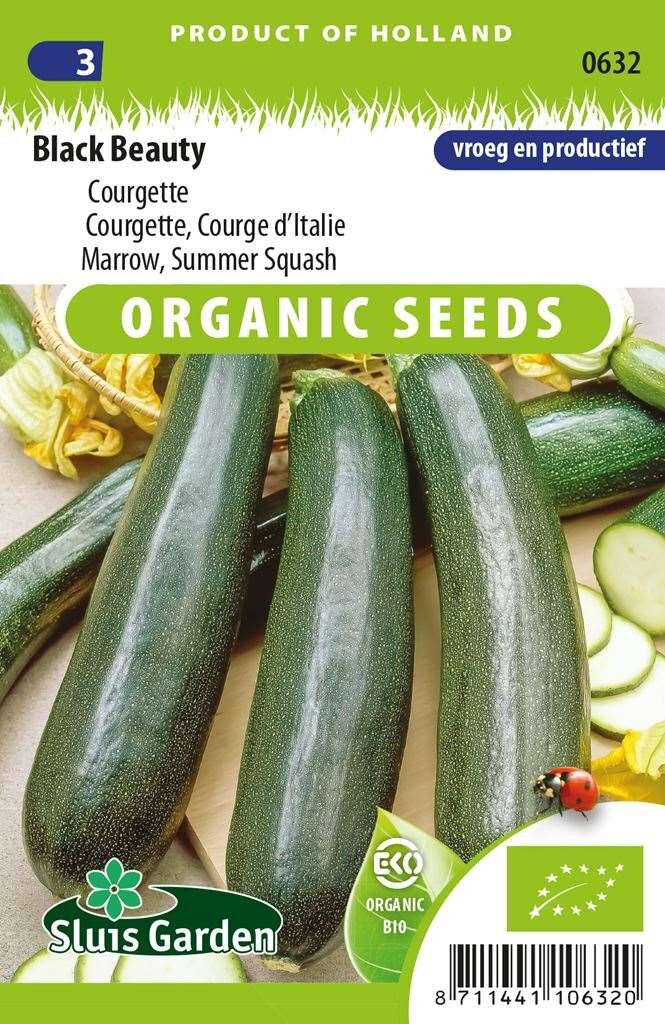 patroon Betrouwbaar Lijm Courgette zaden Black Beauty BIO online bestellen - Koopzaden.nl