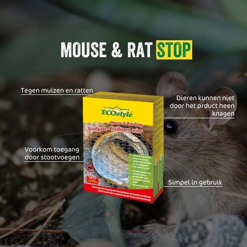Ecostyle mouse & rat stop staalgaas - afbeelding 2