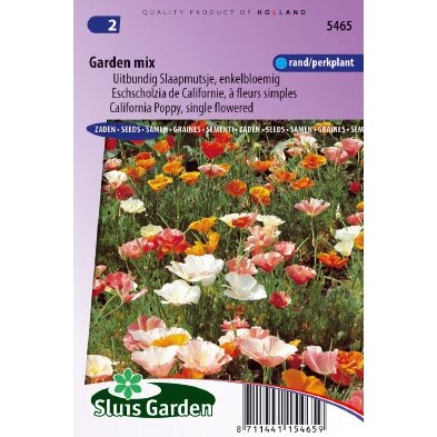 Eschscholzia Californica zaden Garden Mix slaapmutsje