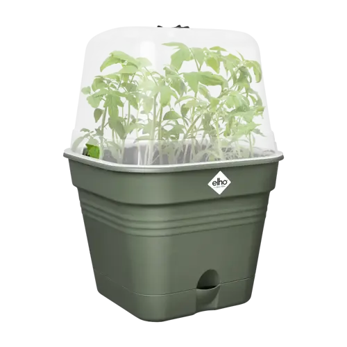 Elho green basics growpot square all-in-1 leaf green 30 - afbeelding 3