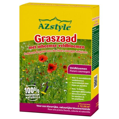 Ecostyle AZstyle Graszaad inheemse veldbloemen 250 gr - afbeelding 1