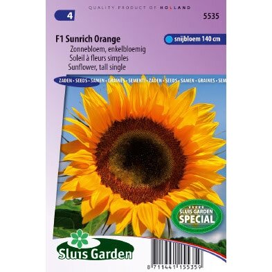 Helianthus Annuus zaden Sunrich Orange zonnebloem