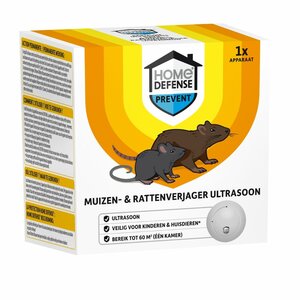 Home defense muizen- en rattenverjager ultrasoon 60 m²