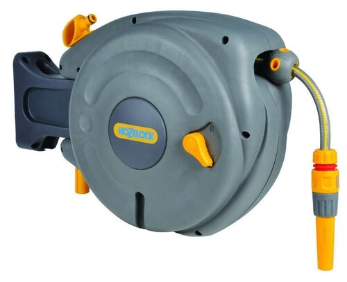 Hozelock mini auto reel wandslangbox 10 meter grijs - afbeelding 1