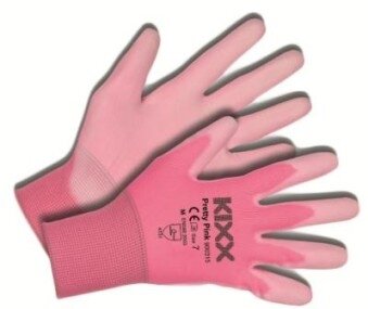 Kixx handschoen pretty pink maat 7 - afbeelding 1