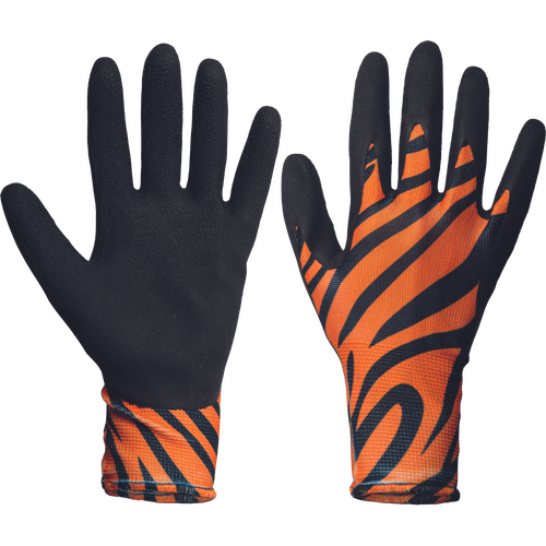 Kixx handschoen tiger orange maat 8 - afbeelding 1