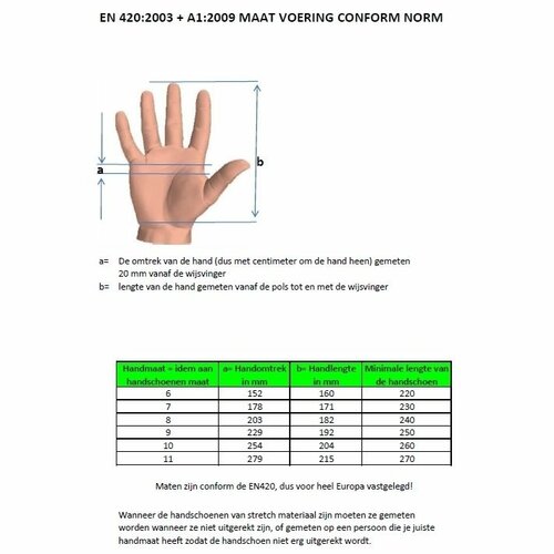 Kixx handschoen tiger orange maat 8 - afbeelding 2