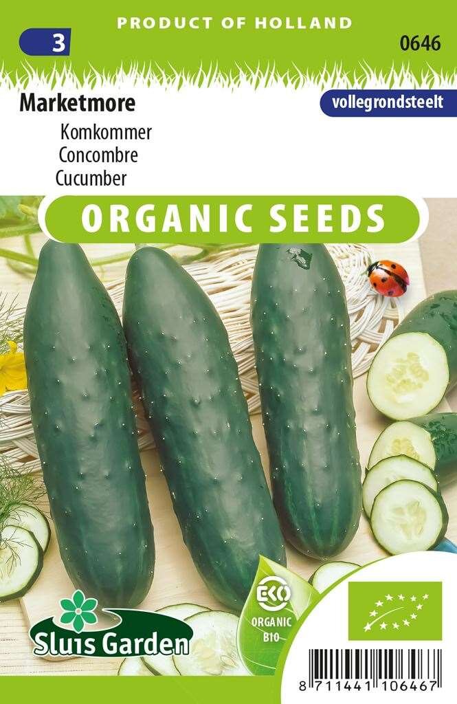 domesticeren Gedrag Leuk vinden Komkommer zaden Marketmore BIO online bestellen - Koopzaden.nl