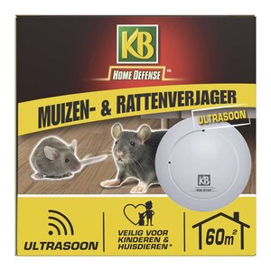 KB Muizen- en rattenverjager ultrasoon 60  m²
