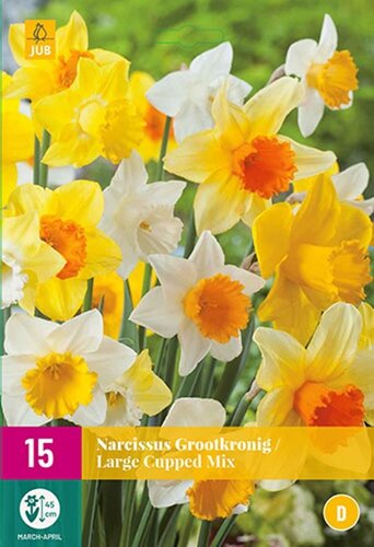 Narcis grootkronig mix 15 bollen