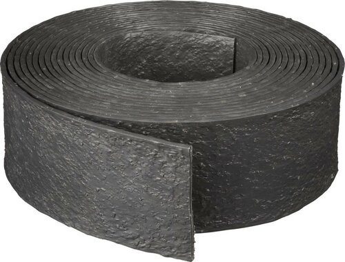 Nature borderrand rol 12 cm hoog grijs