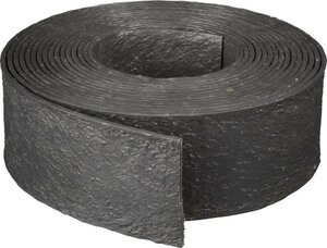 Nature borderrand rol 12 cm hoog grijs