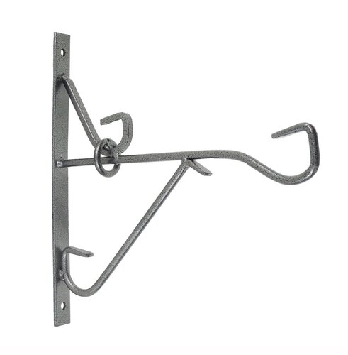 Nature muurhaak verzinkt staal zwart 35cm
