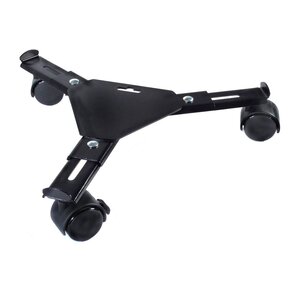 Nature planttrolley metaal zwart 27 - 37 cm rond