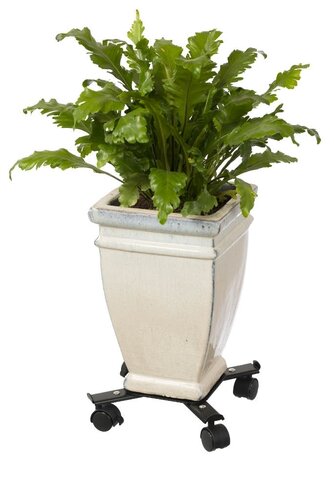 Nature planttrolley metaal zwart 34 - 51 cm vierkant - afbeelding 2