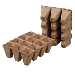 Nature turfpottrays 4x4x5cm - afbeelding 1