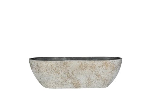 Nova balkonbak half rond 55 concrete gold