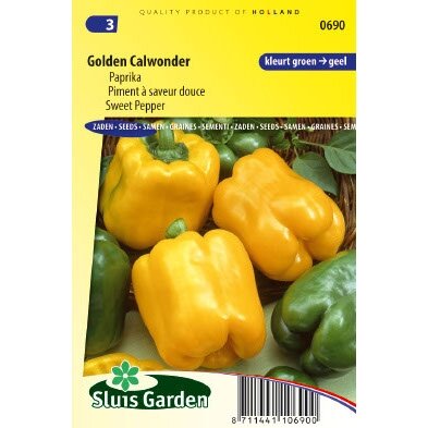 Paprika zaden Golden Calwonder