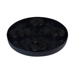 Nature planttrolley antraciet 39 cm rond - afbeelding 2