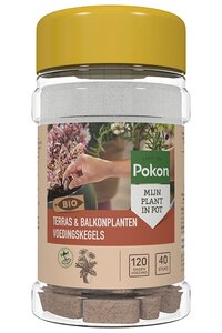 Pokon Bio terras & balkon kegels 40 stuks