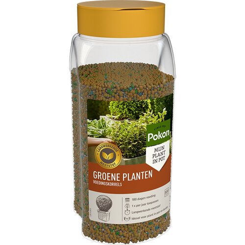 Pokon voedingskorrels groene planten 800 gram - afbeelding 1