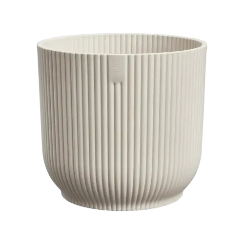 Elho Vibes fold round 40 delicate linnen wit - afbeelding 1