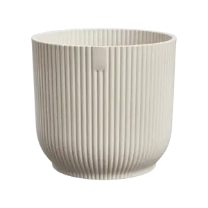 Elho Vibes fold round 40 delicate linnen wit - afbeelding 1