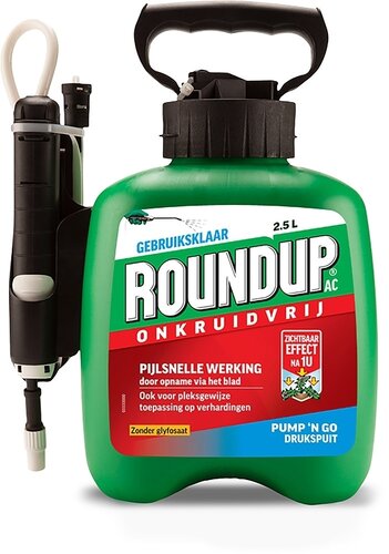 Roundup ac drukspuit zonder glyfosaat