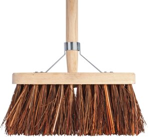 Talen tools bezem natuurvezel 30 cm met steel 140 cm