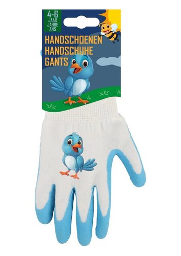 Talen tools kinderwerkhandschoen vogel 4/6 jaar