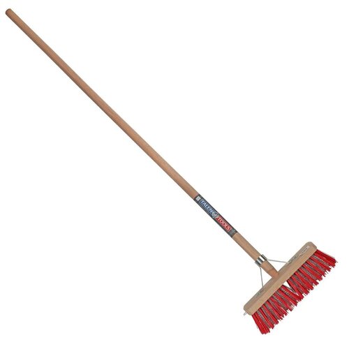 Talen tools onkruidbezem rood/staal incl.steel - afbeelding 2