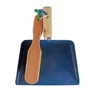 Talen tools stoffer en blik egel groen/blauw