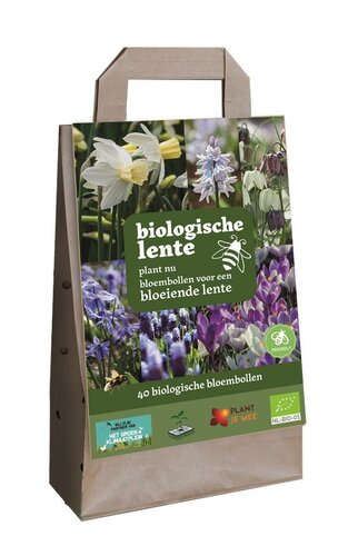 Tas biologische bloembollen lente 40 bollen