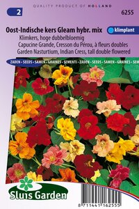 Tropaeolum zaden Gleam Hybrids Oost-Indische kers