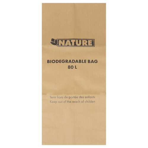 Nature tuinafvalzak 80 liter kraftpapier - afbeelding 1