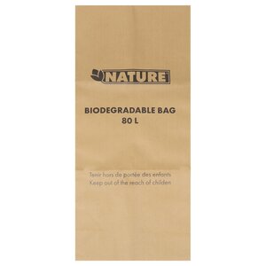Nature tuinafvalzak 80 liter kraftpapier - afbeelding 1