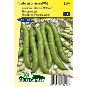 Tuinboon Driemaal Wit 90 gram