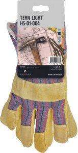 Kixx handschoenen varkenssplit / katoen maat 10