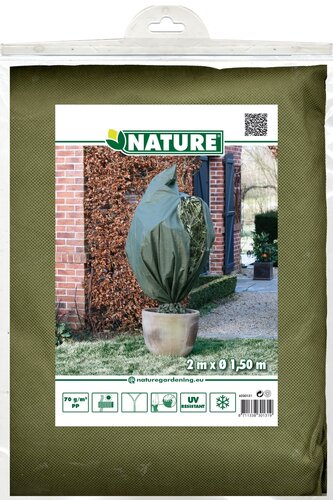 Nature winterafdekhoes met rits H2 m D150 cm groen - afbeelding 1