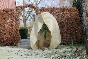 Winterafdekhoes met rits H 3 meter D 2.5 meter beige - afbeelding 1