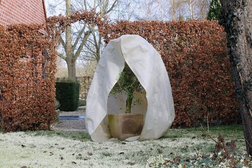 Winterafdekhoes met rits H 3 meter D 2.5 meter beige